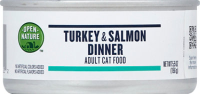 Open Nature Cat Food Adult Turkey & Salmon Dinner Can - 5.5 Oz - Image 2