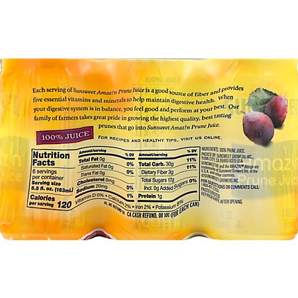 Sunsweet Juice Can Prune With Lutein - 6-5.5 Fl. Oz. - Image 6