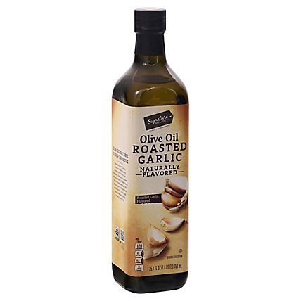 Signature SELECT Oil Olive Roasted Garlic Flavored Extra Virgin - 25.4 Fl. Oz. - Image 1