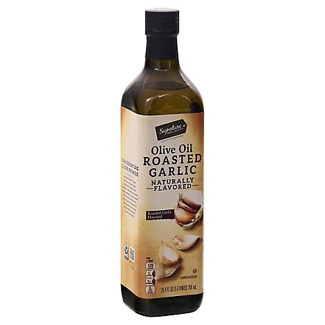 Signature SELECT Oil Olive Roasted Garlic Flavored Extra Virgin - 25.4 Fl. Oz.