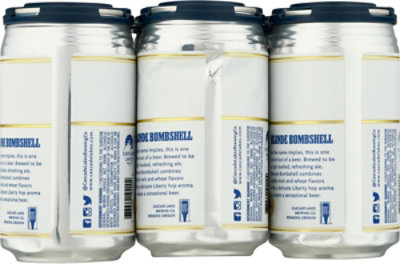 Cascade Lakes Brewing Company Blonde Bombshell In Cans - 6-12 Fl. Oz. - Image 4