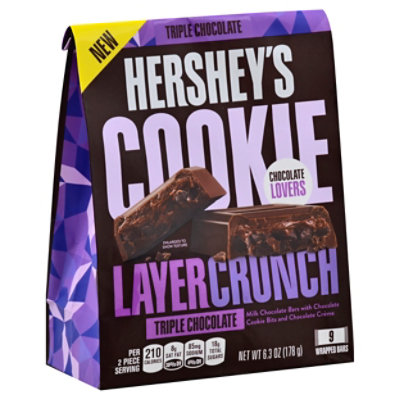 HERSHEYS Cookie Layer Crunch Triple Chocolate Bag - 6.3 Oz