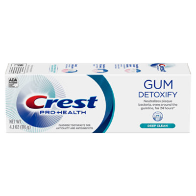 Crest Pro Health Gum Detoxify Deep Clean Anticavity Fluoride Toothpaste - 4.1 Oz