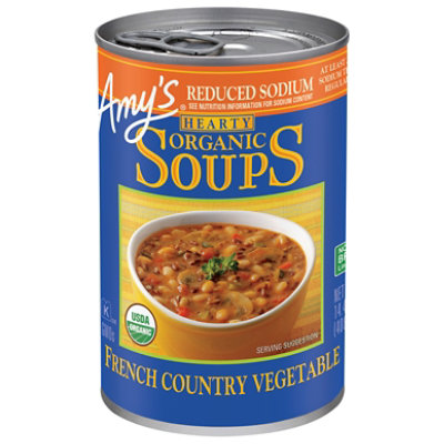 Amy's Hearty French Country Vegetable Soup Reduced Sodium - 14.4 Oz - Image 1