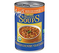 Amys Soups Organic Hearty Reduced Sodium French Country Vegetable - 14.4 Oz