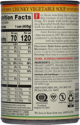 Amy's Chunky Vegetable Soup Reduced Sodium - 14.3 Oz - Image 5