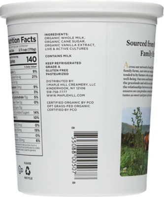 Maple Hill Creamery Yogurt Vnla 100%grsfd - 32 Oz - Image 6