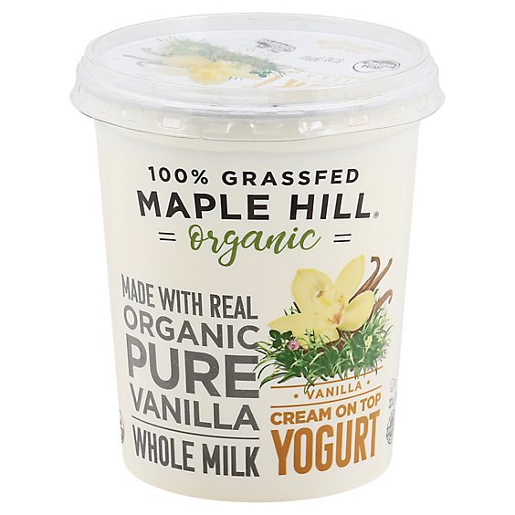 Maple Hill Creamery Yogurt Vnla 100%grsfd - 32 Oz