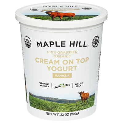 Maple Hill Creamery Yogurt Vnla 100%grsfd - 32 Oz - Image 1