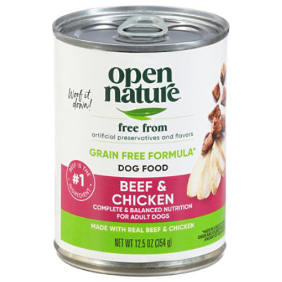 Open Nature Dog Food Adult Grain Free Beef & Chicken Can - 12.5 Oz - Image 2