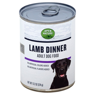 Open Nature Dog Food Adult Lamb Dinner Can 13.2 Oz