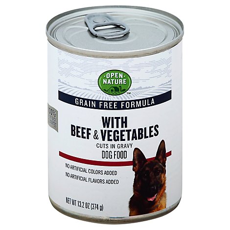 Open Nature Dog Food Grain Free Cut Gravy Beef & Vegetables - 13.2 Oz