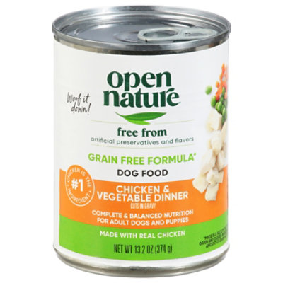 Open Nature Dog Food Adult Chicken & Vegetables Dinner Cuts In Gravy Can - 13.2 Oz - Image 2