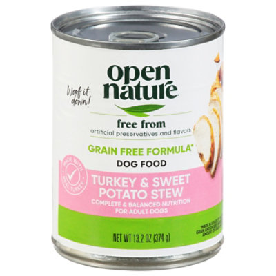 dog food with turkey and sweet potatoes