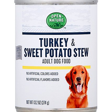 Open Nature Dog Food Adult Turkey & Sweet Potato Stew Can - 13.2 Oz - Image 2