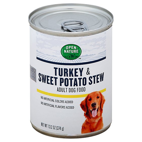 Open Nature Dog Food Adult Turkey & Sweet Potato Stew Can - 13.2 Oz