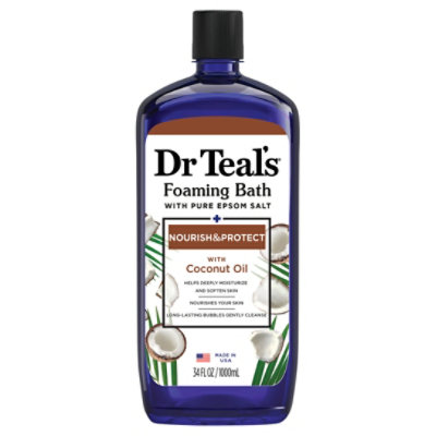 Dr Teals Coconut Oil Foam Bath - 34 Fl. Oz. - Image 2