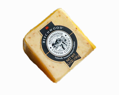 Snowdonia Beechwood Smoked Cheddar Cheese Wedge - 5.3 Oz