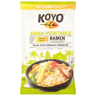 Koyo Ramen Asian Vegetable Reduced Sodium Made With Organic Noodles - 2.1 Oz - Image 3