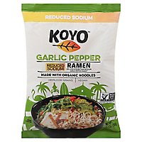 Koyo Ramen Garlic Pepper Reduced Sodium Made With Organic Noodles - 2.1 Oz - Image 3