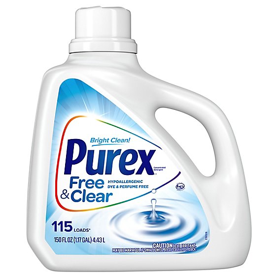 Purex Free Clear Liquid Laundry Detergent - 150 Fl. Oz.