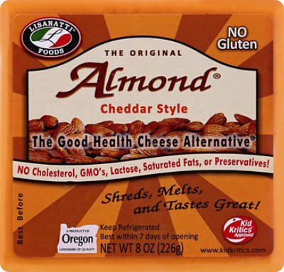 Lisanatti Cheese Cheddar Almond - 8 Oz - Image 2