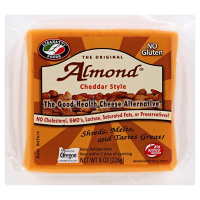 Lisanatti Cheese Cheddar Almond - 8 Oz - Image 1