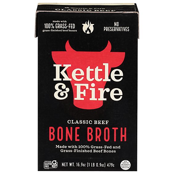 Kettle & Fire Bone Broth Beef - 16.2 Fl. Oz.