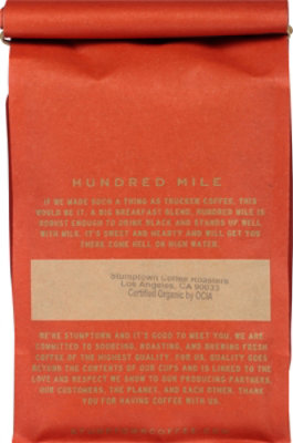 Stumptown Hundred Mile Medium Roast Whole Bean Organic Coffee Bag - 12 Oz - Image 5