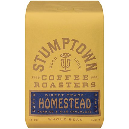 Stumptown Homestead Blend Medium Roast Whole Bean Coffee Bag - 12 Oz - Image 1