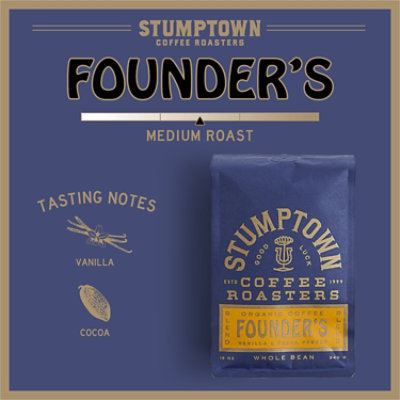 Stumptown Founders Blend Organic Dark Roast Whole Bean Coffee Bag - 12 Oz - Image 2