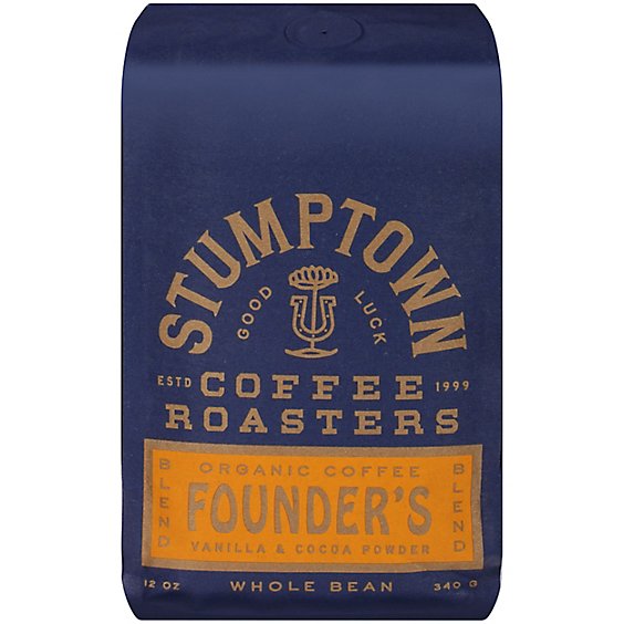 Stumptown Founders Blend Organic Dark Roast Whole Bean Coffee Bag - 12 Oz