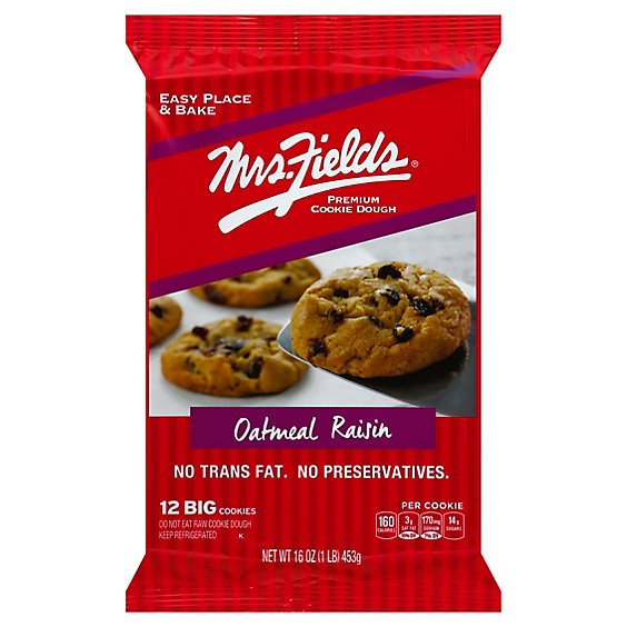 Mrs Fields Oatmeal Raisin Cookie Dough - 16 Oz