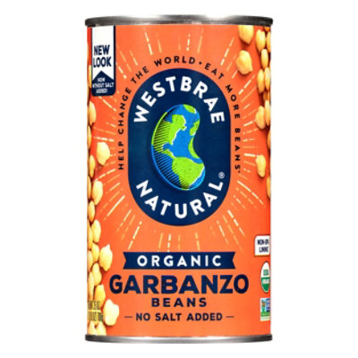 Westbrae Natural Organic Beans Garbanzo Low Sodium - 25 Oz