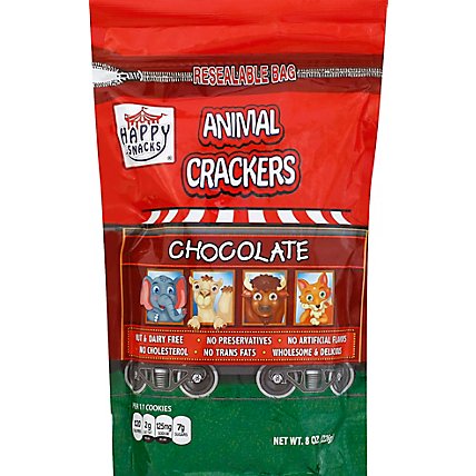 Happy Snacks Chocolate Animal Crackers - 8 Oz - Image 2