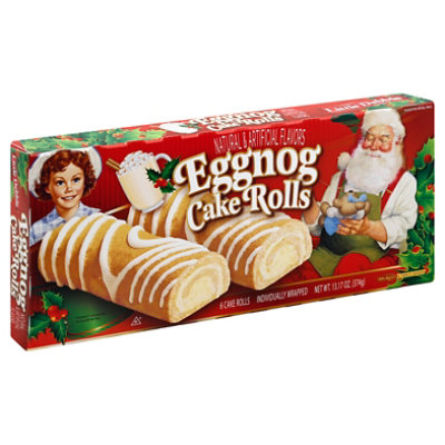 Snack Cakes Little Debbie Family Pack Eggnog Cake Rolls - 13.17 Oz