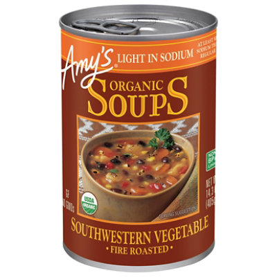 Amy's Light in Sodium Fire Roasted Southwestern Vegetable Soup - 14.3 Oz - Image 1