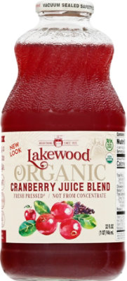 Lakewood Organic Juice Fresh Blends Cranberry - 32 Fl. Oz. - Image 2