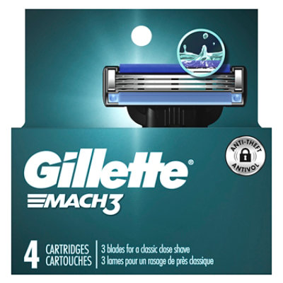 Gillette Mach3 Mens Razor Blade Refills - 4 Count - Image 8