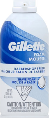 Gillette Shave Foam Barbershop Fresh - 11 Oz - Image 2