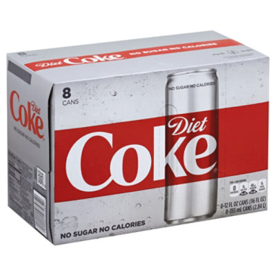 Diet Coke Soda Pop Cola 8 Count - 12 Fl. Oz.
