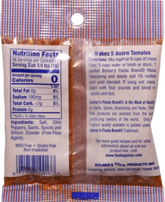 Fiesta Tamale Masa Seasoning - 2.5 Oz - Image 6