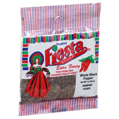 Fiesta Whole Black Pepper - 3 Oz - Image 1