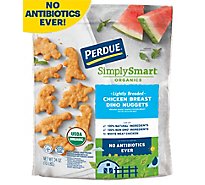 PERDUE SimplySmart Organics Frozen Fully Cooked Lightly Breaded Chicken Nuggets - 24 Oz
