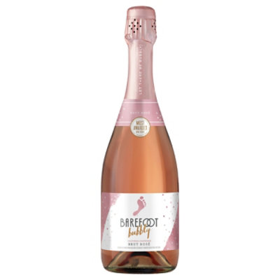 Barefoot Bubbly Brut Rose Champagne Sparkling Wine - 750 Ml - Image 1