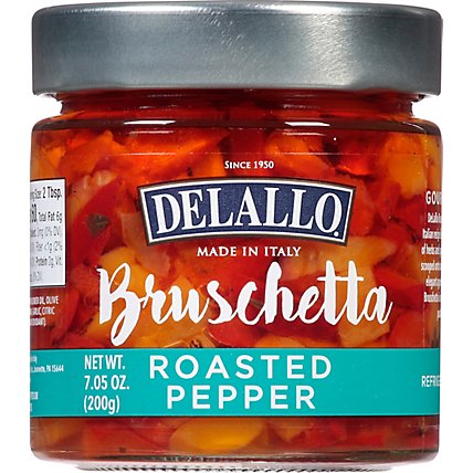 Delallo Roasted Pepper Bruschetta - 7.05 Oz - Image 2