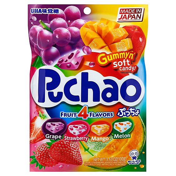 Uha Mikak Candy Puchao Mix Fruit - 3.52 Oz