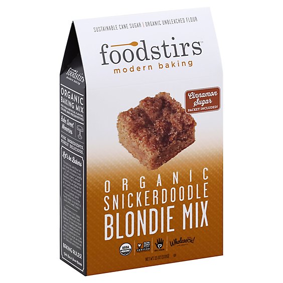 Foodstirs Modern Baking Organic Blondie Mix Snickerdoodle - 13 Oz