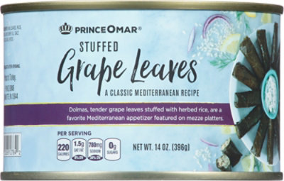 Prnce Omar Stuffed Grape Leaves - 14 Oz - Image 2