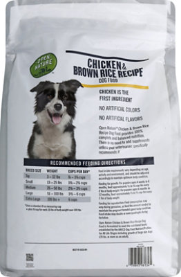 Open Nature Dog Food Chicken & Brown Rice Recipe Bag - 6 Lb - Image 4